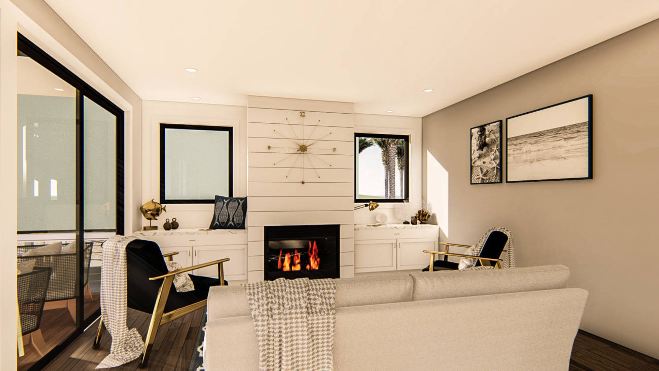 Coastal Beach House Plan | Marco Island, image size:1300x731