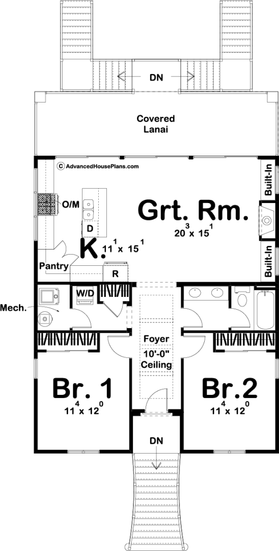 Coastal Beach House Plan | Marco Island