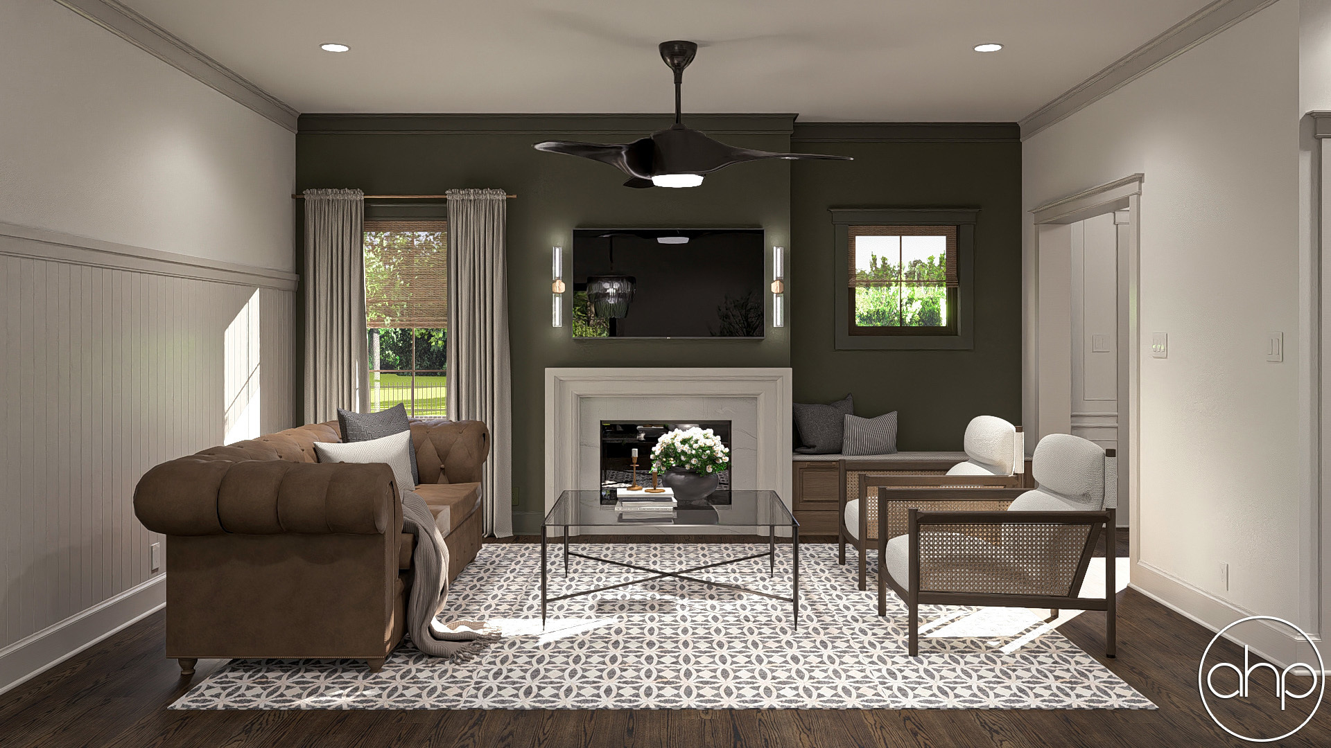 1 Story Modern Cottage Style House Plan | Fontenelle