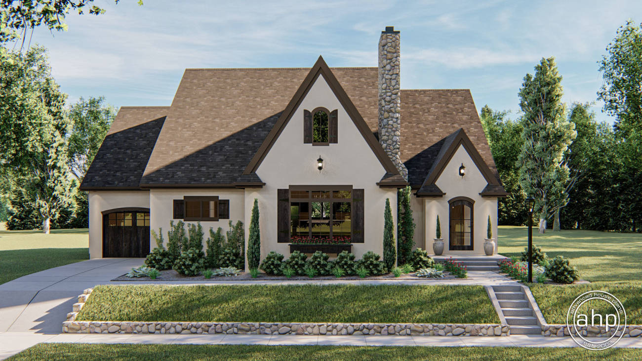 1 Story Modern Cottage Style House Plan | Kimball