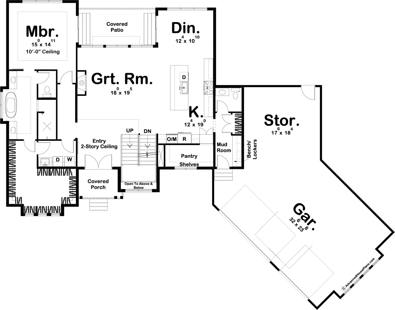 1.5 Story Modern Farmhouse Style House Plan | Savannah Falls