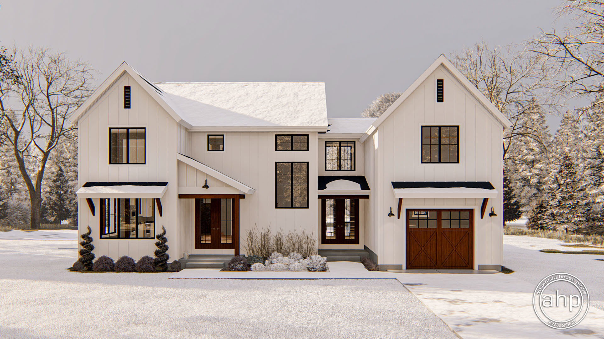 2 Story Modern Farmhouse Plan | Crawford Farm