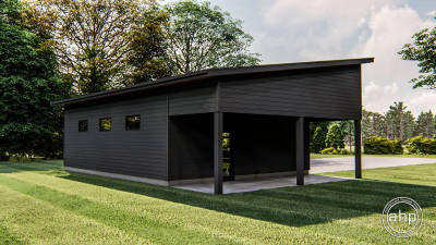 3 Car Garage with Carport | Cassidy