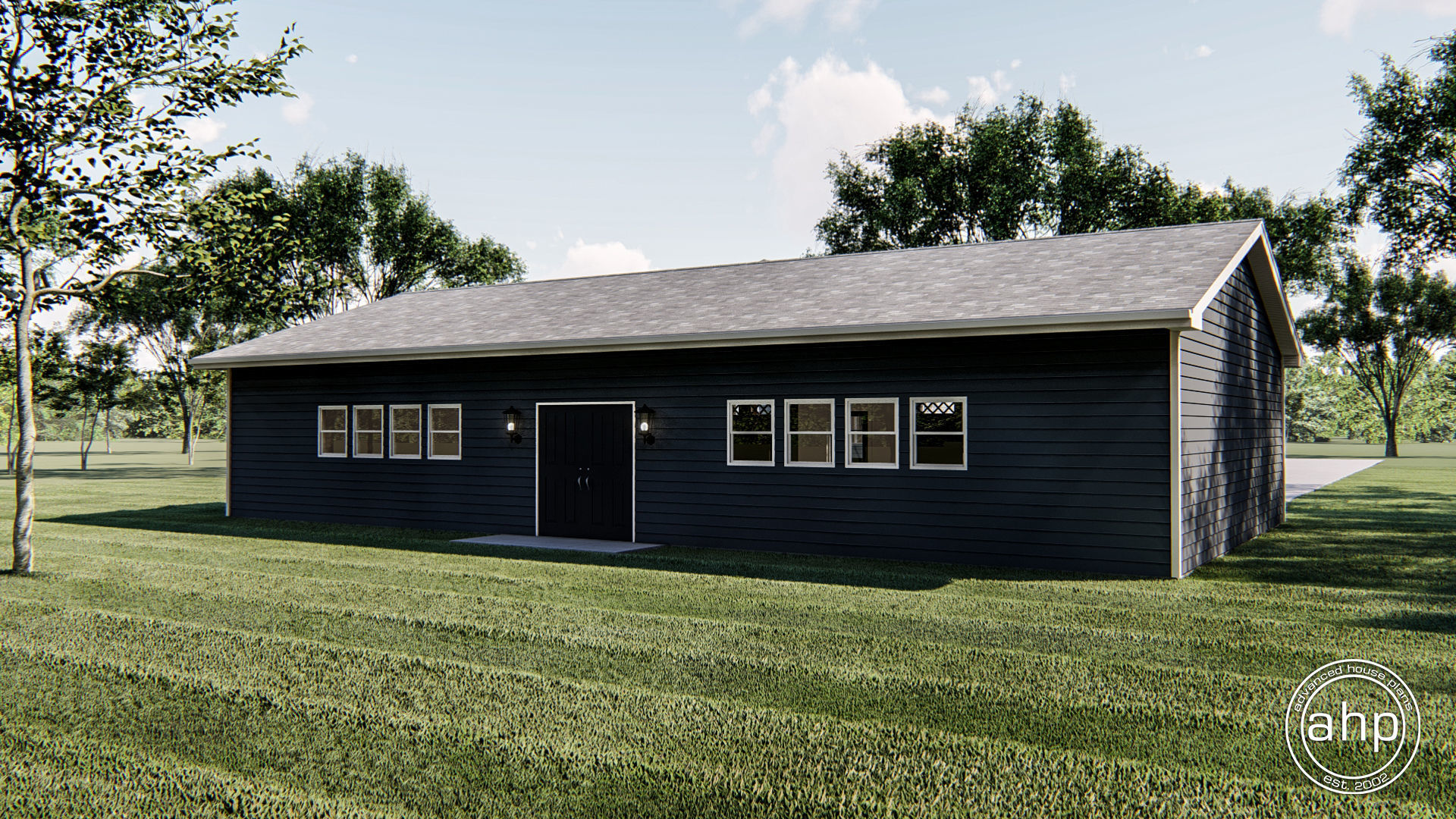 4 Car Garage Plan | Jewett