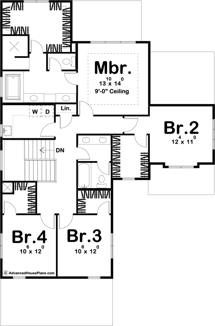 2 Story Modern Farmhouse Plan | Pickering