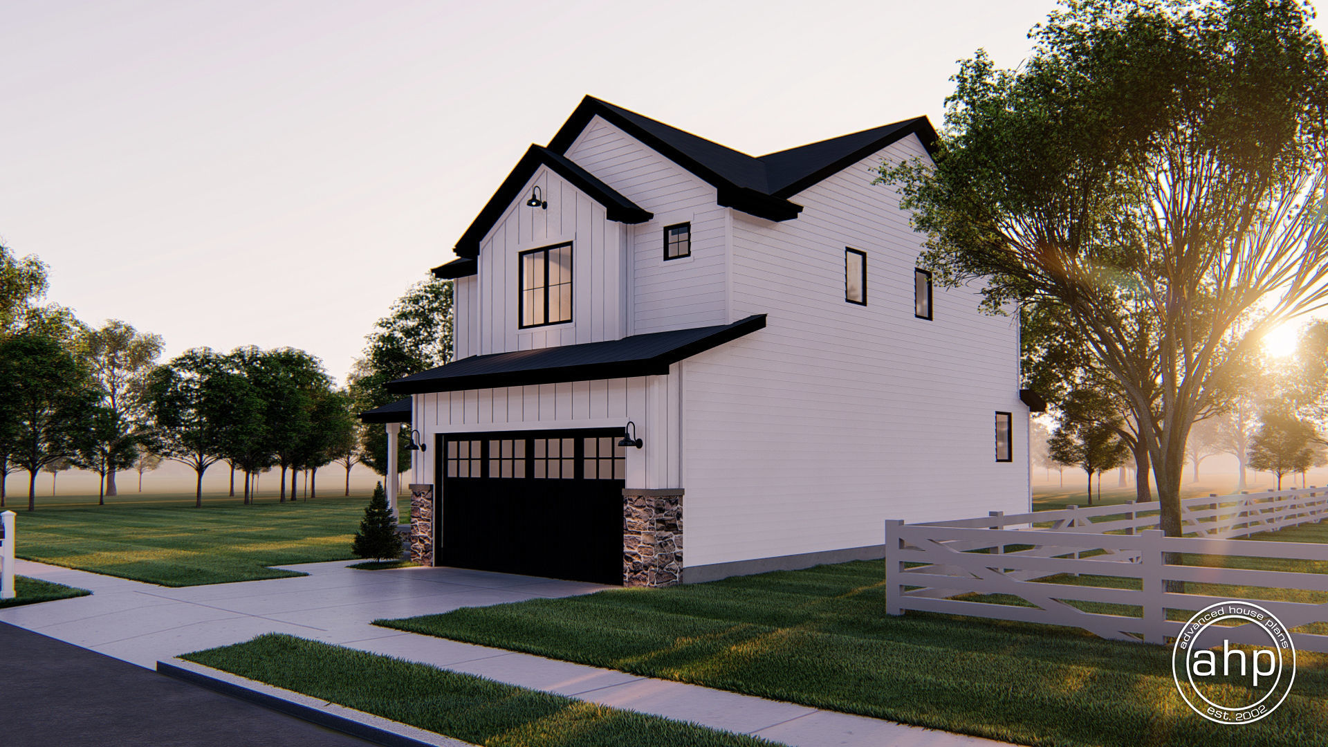 2 Story Modern Farmhouse Style Plan | Stalbird