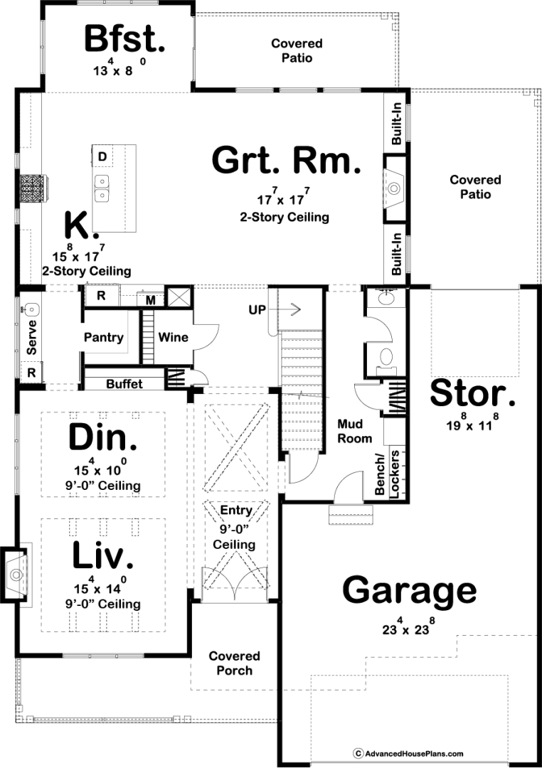 2 Story Modern Farmhouse Plan | Pasadena Flats