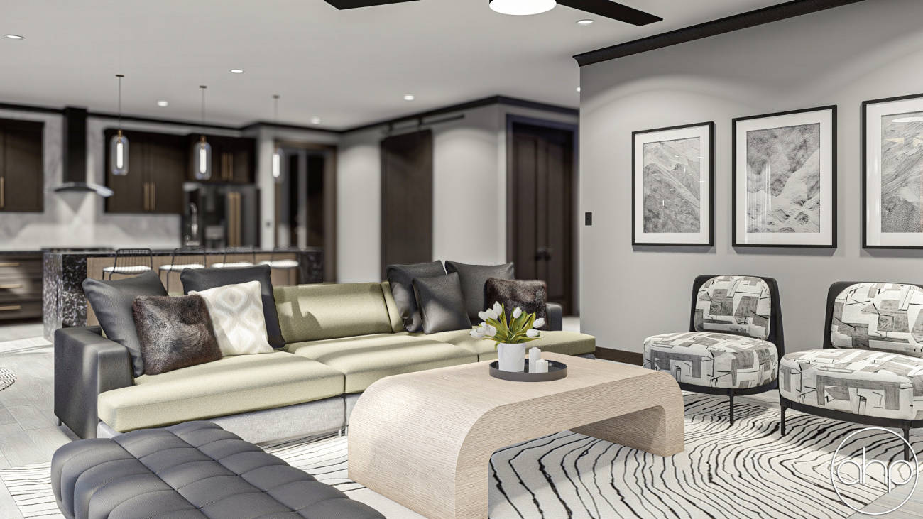 1 Story Modern House Plan | Atlanta Heights, image size:1300x731