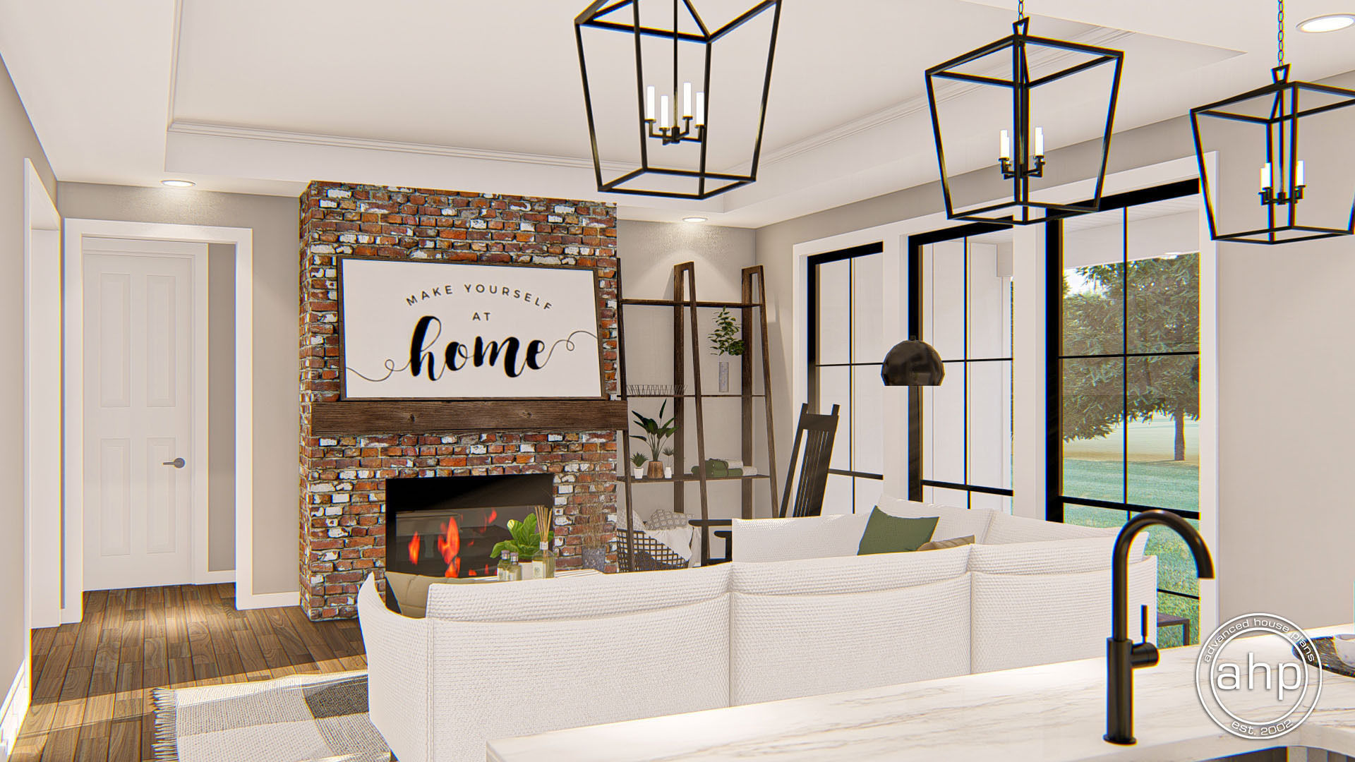 1 Story Modern Farmhouse Plan | Woodcliff