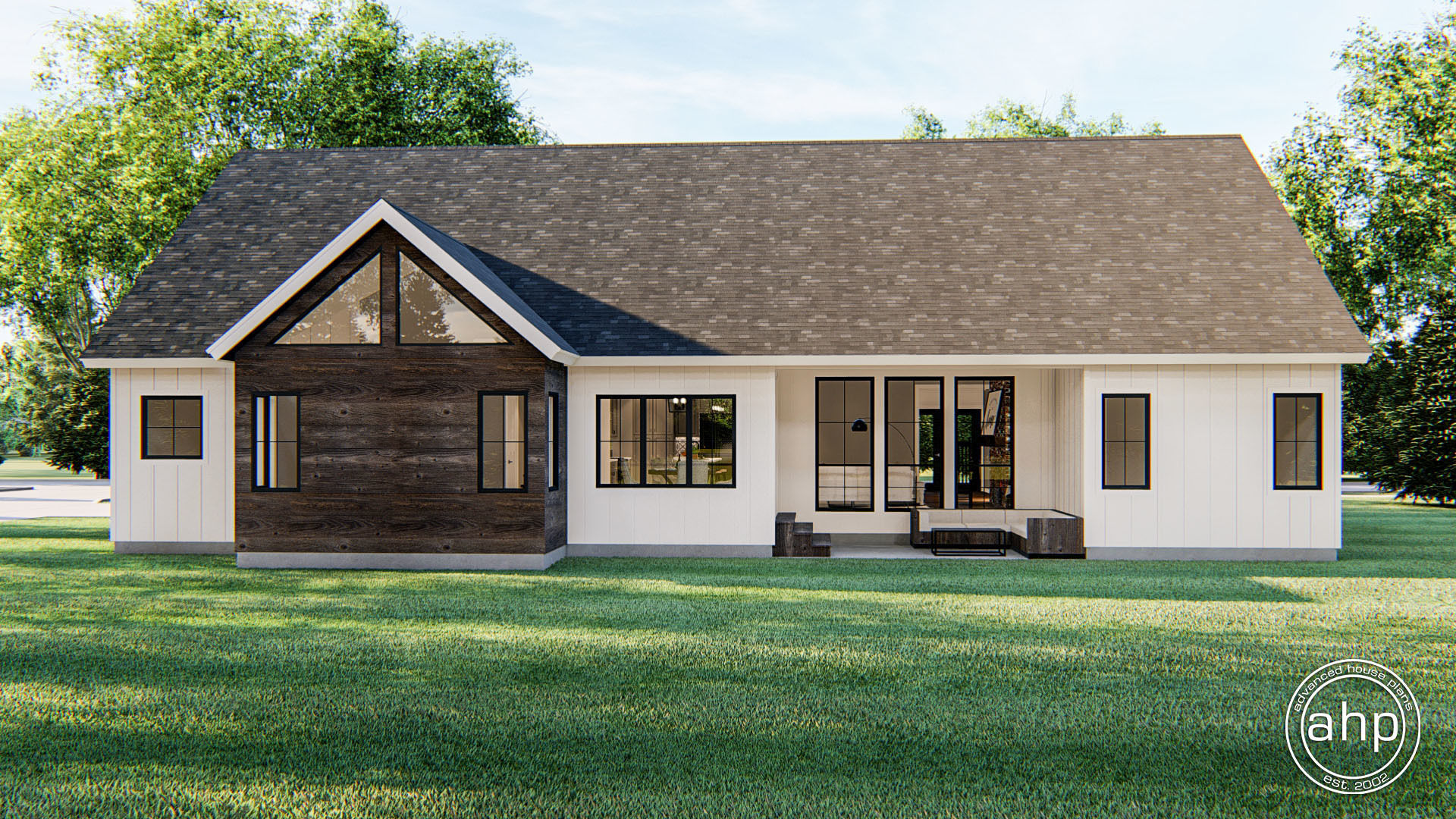 1 Story Modern Farmhouse Plan | Woodcliff