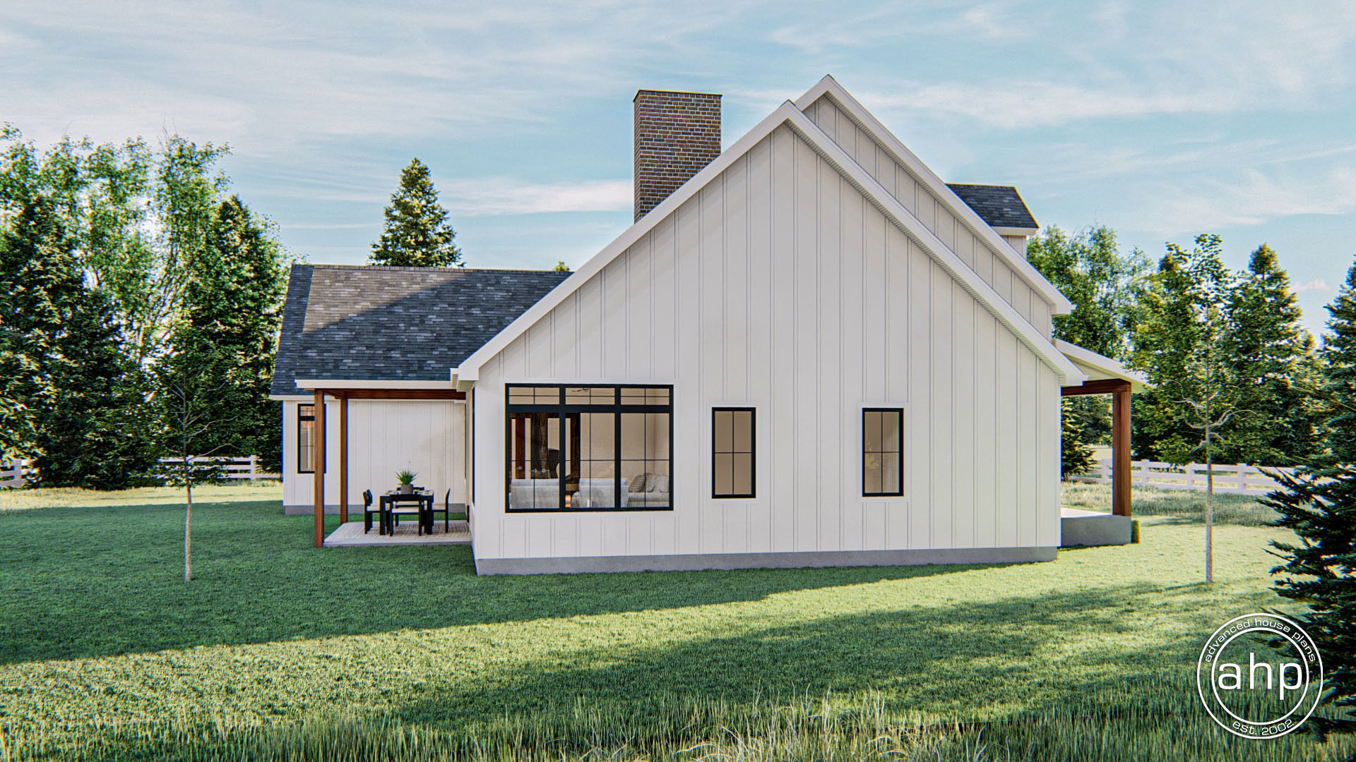 1 Story Modern Farmhouse Plan | Bridgeport