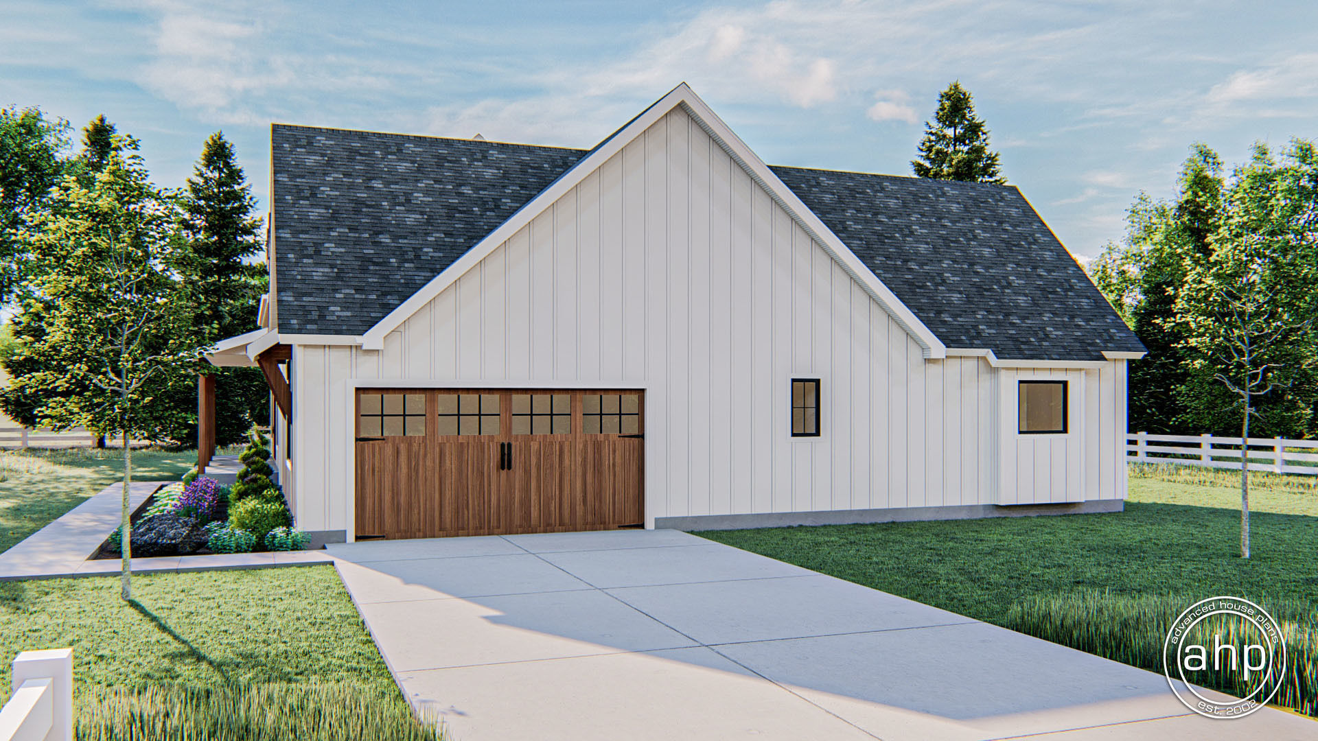 1 Story Modern Farmhouse Plan | Bridgeport