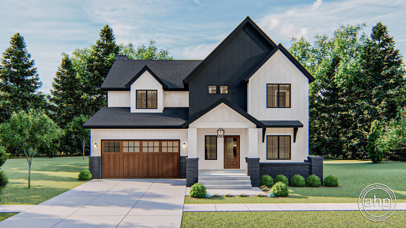 2 Story Modern Farmhouse Plan | Stonybrook