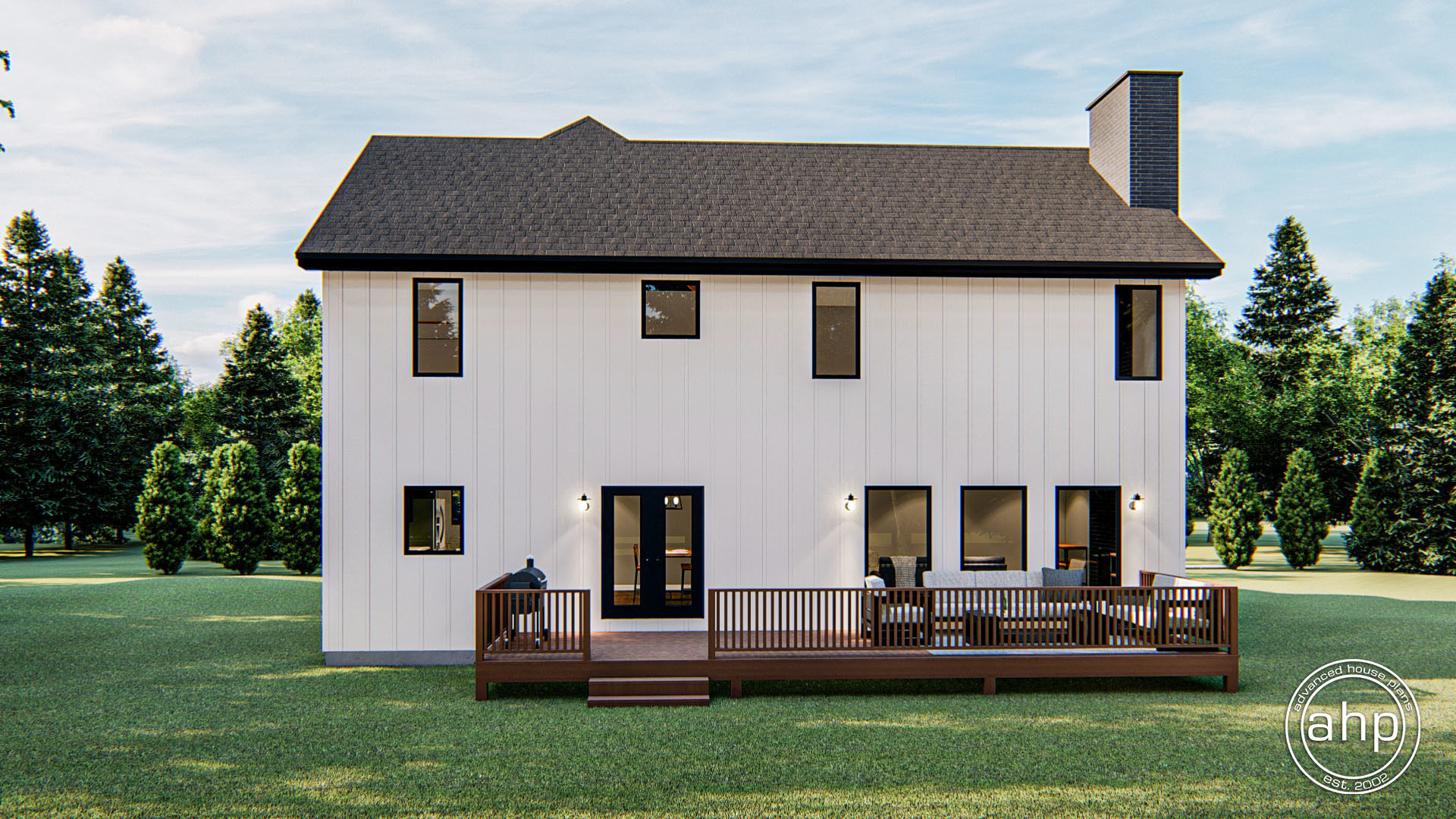 2 Story Modern Farmhouse Plan | Stonybrook