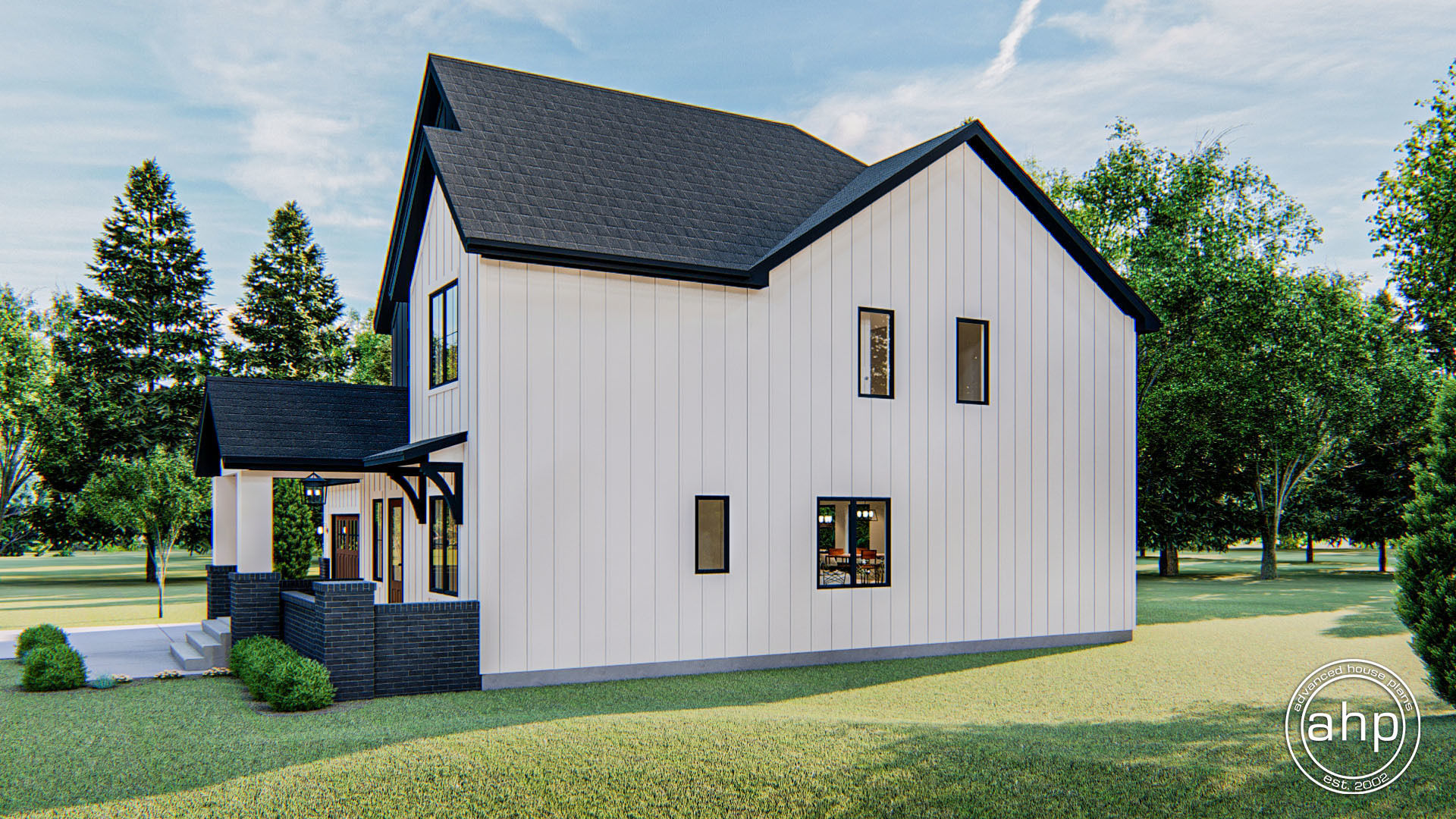 2 Story Modern Farmhouse Plan | Stonybrook