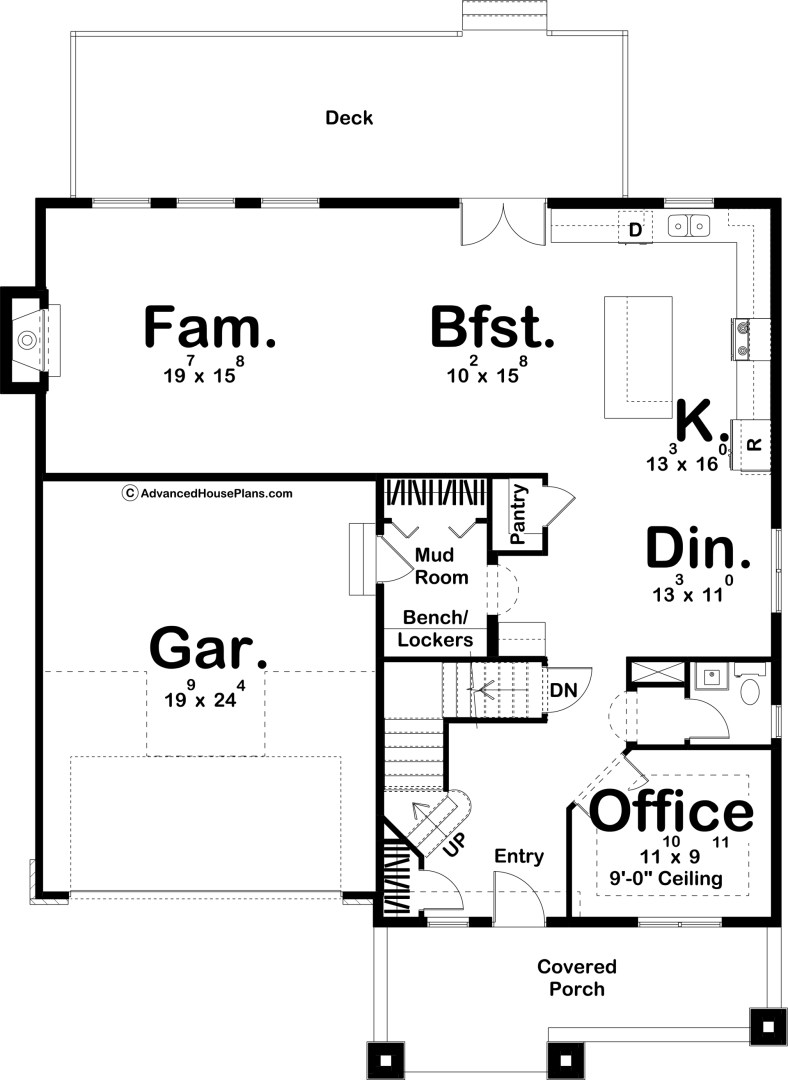 2 Story Modern Farmhouse Plan | Stonybrook