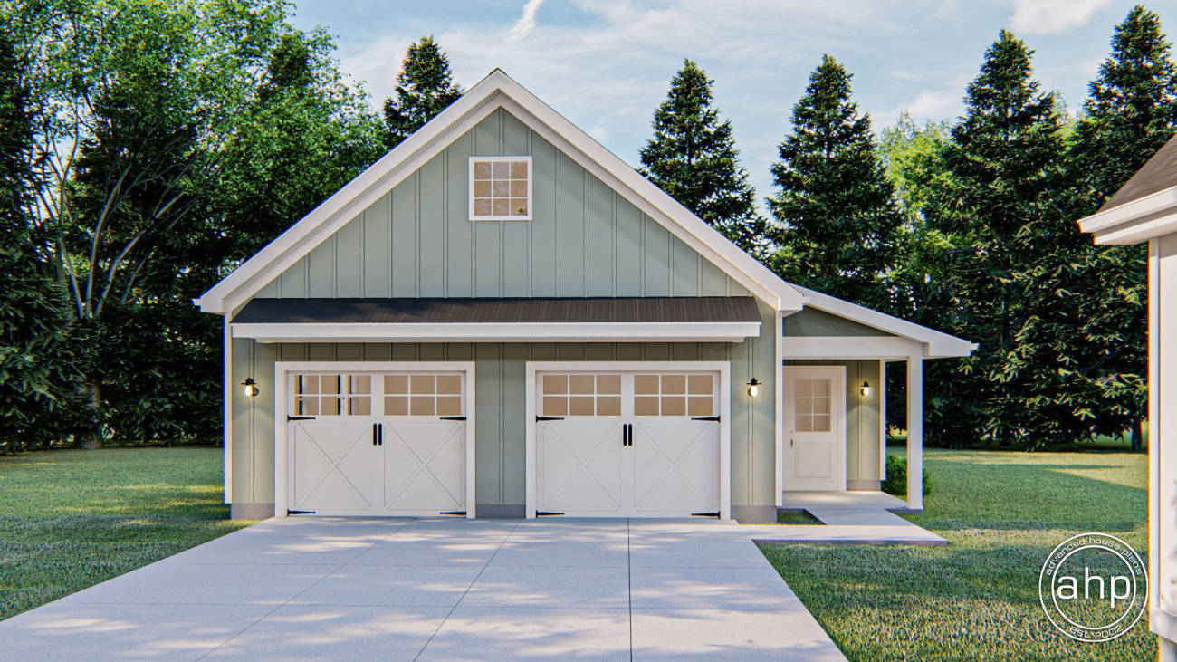 Modern Farmhouse Garage Plan | Adkins