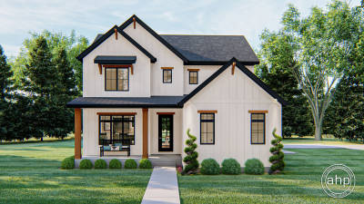 1.5 Story Modern Farmhouse Style House Plan | Applewood