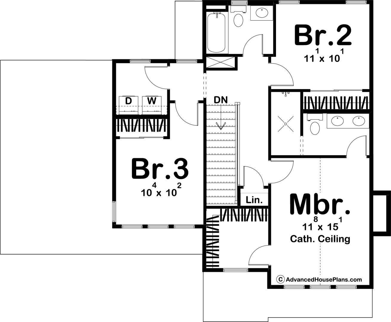 2 Story Modern Farmhouse House Plan | Sterling Heights