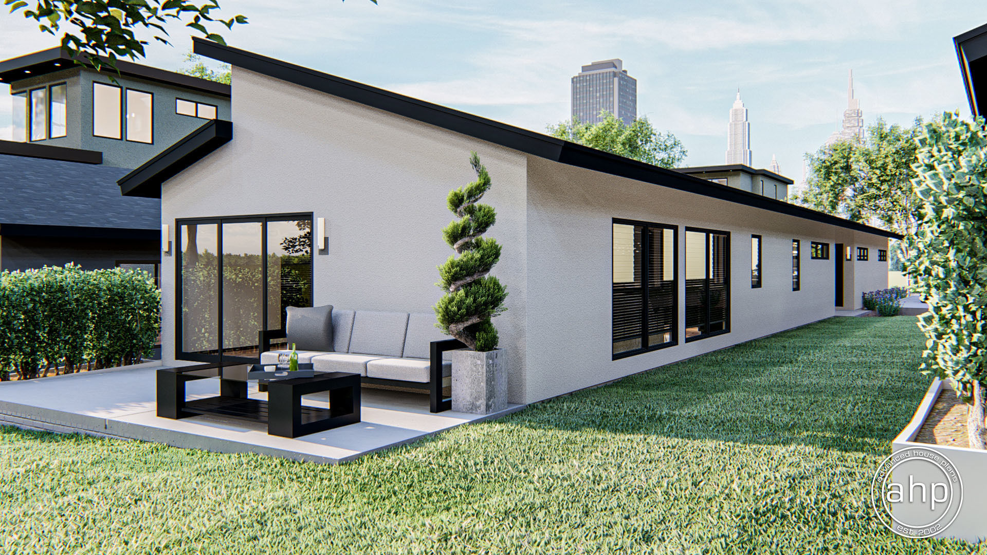 Modern 1 Story Narrow House | Highland Park