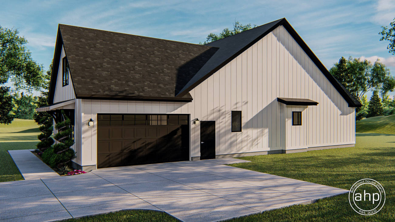 3 Bedroom 1 Story Modern Farmhouse Style House Plan With Loft Sutton