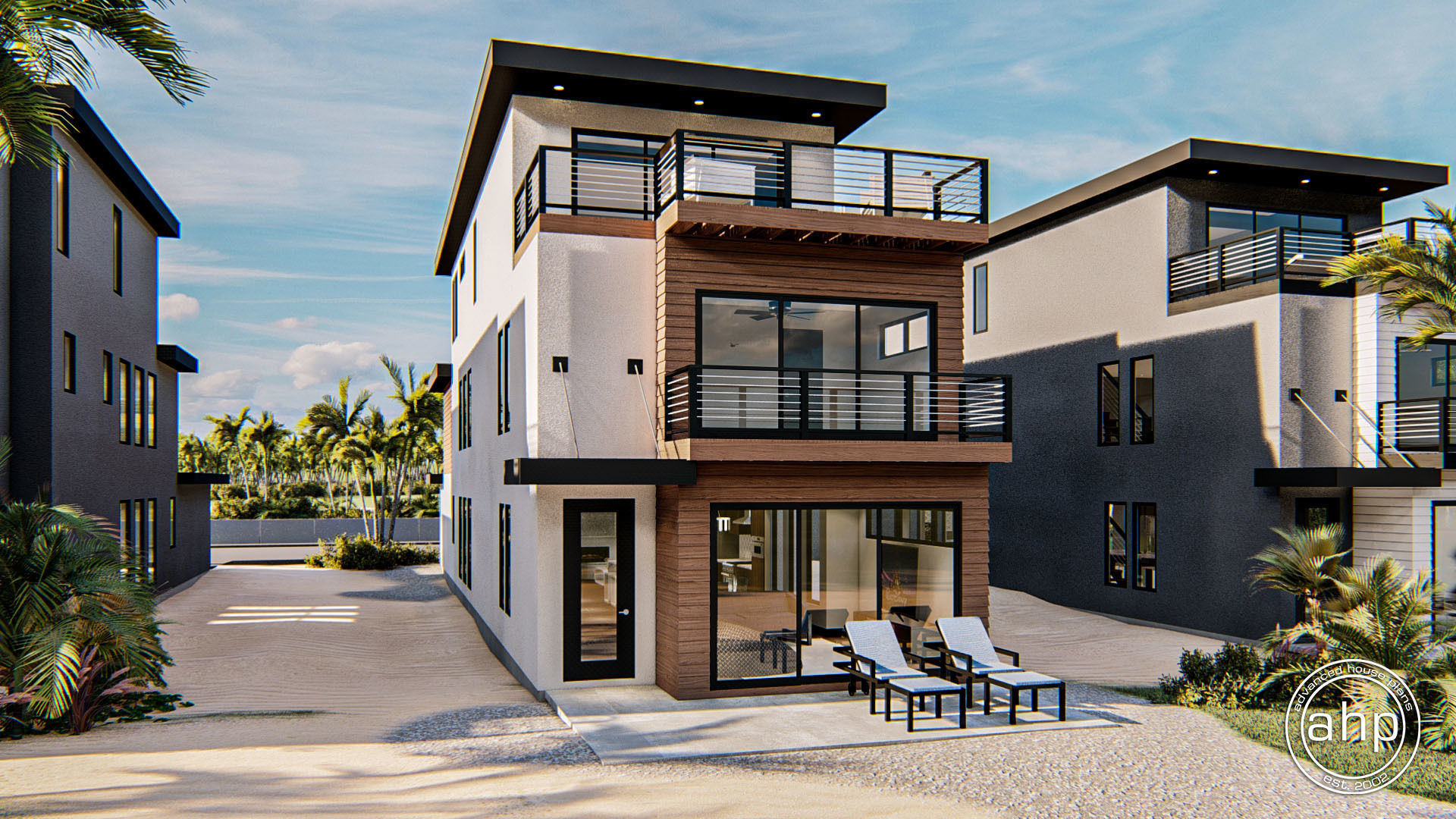 Modern Narrow House Plan | View Park