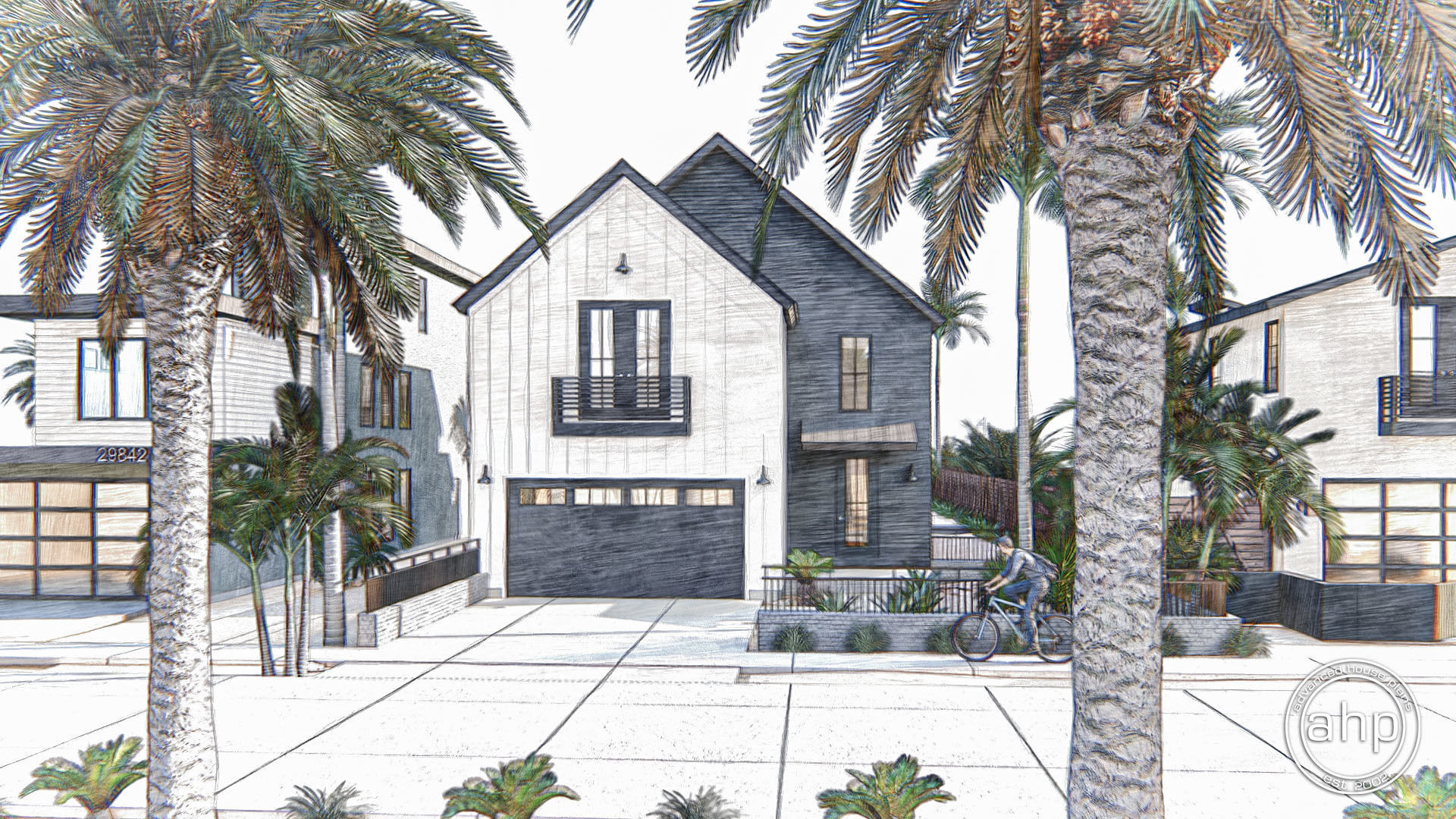 2 Story Modern Farmhouse Style Plan | Mission Bay