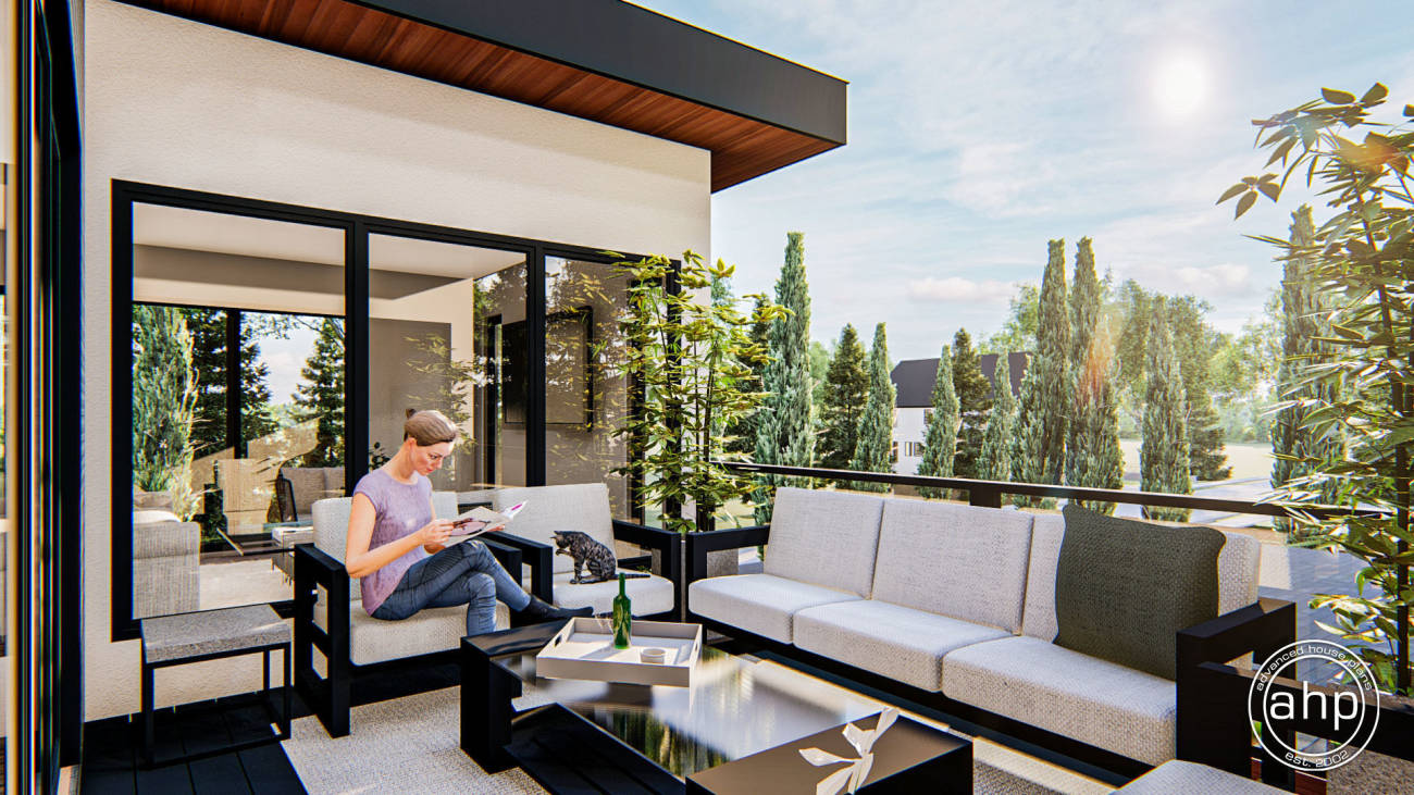 Inside Modern Two Story House
