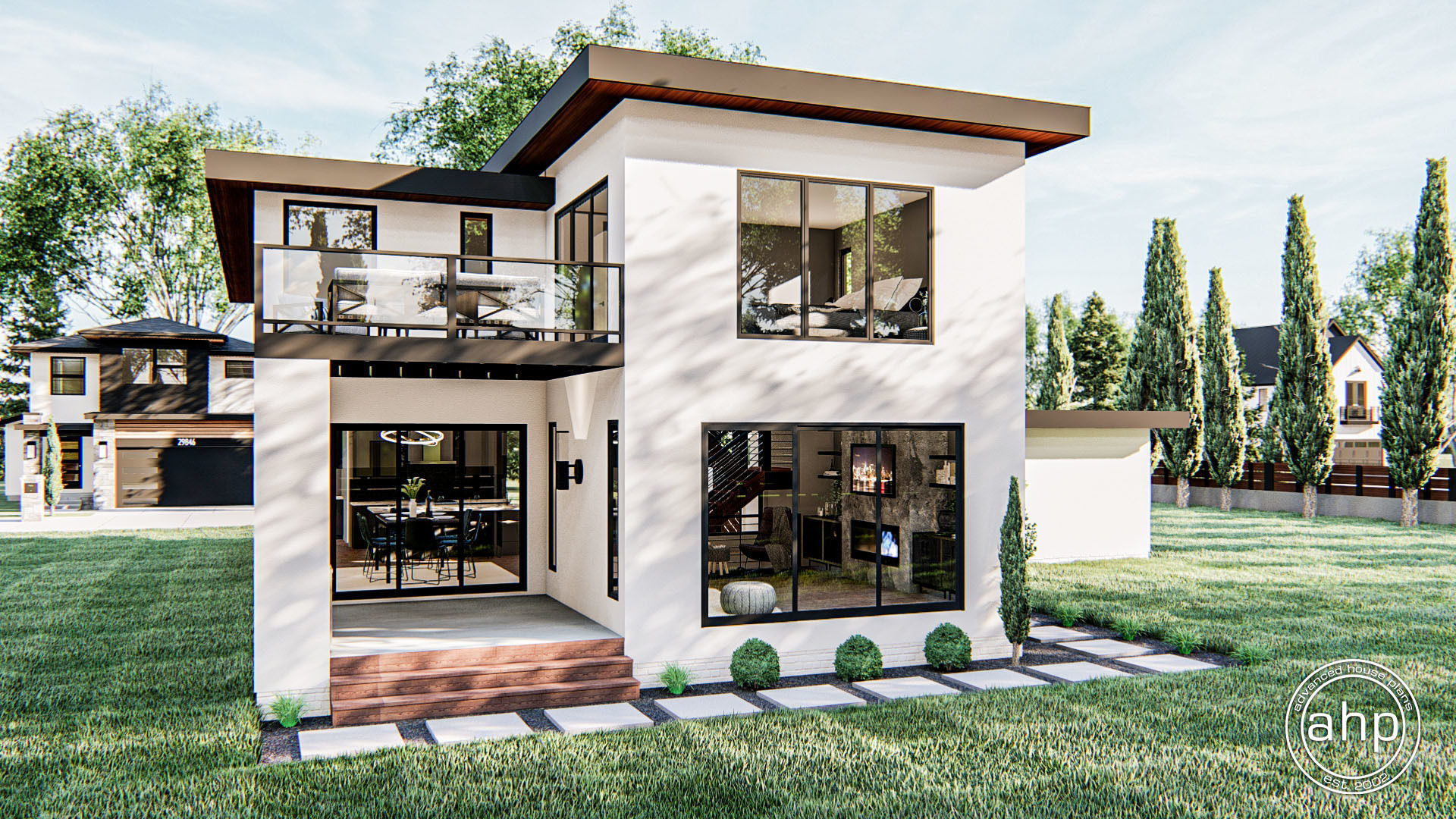 2 Story Modern Style House Plans | Fresno