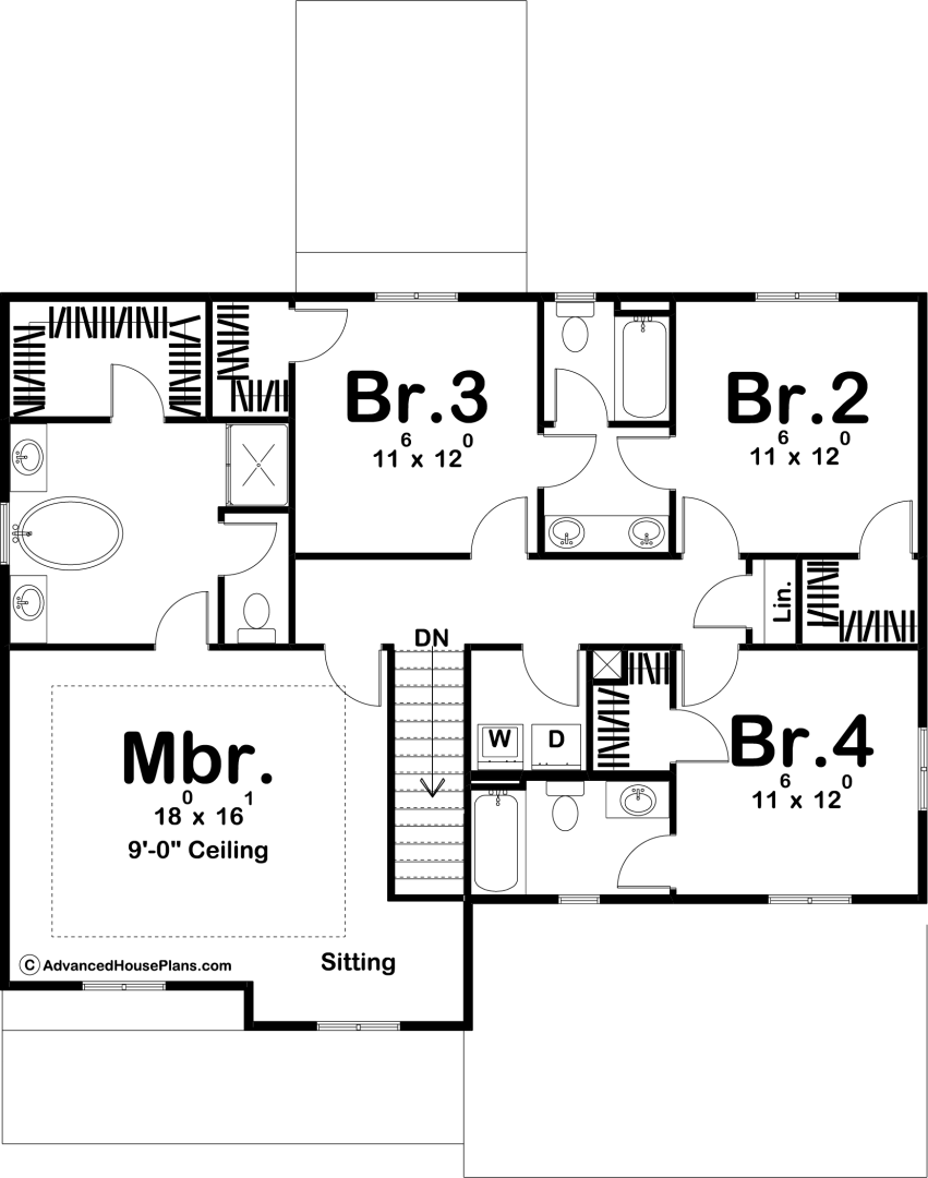 2 Story Craftsman Style House Plan | Heritage Heights