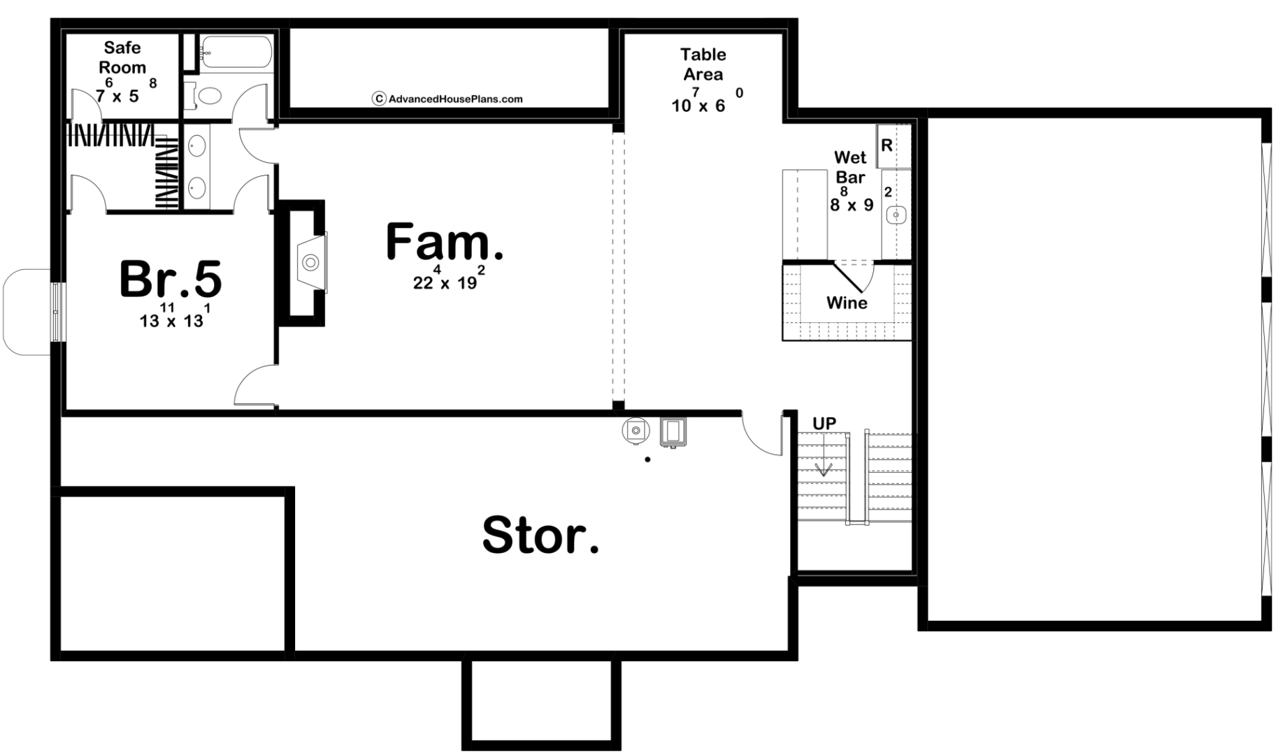 1.5 Story Southern Style House Plan | Chattanooga