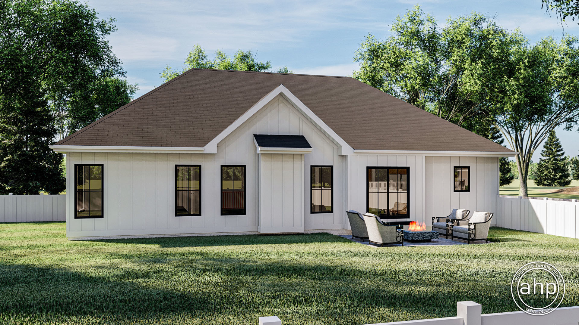 1 Story Modern Farmhouse Style Plan | Oakdale