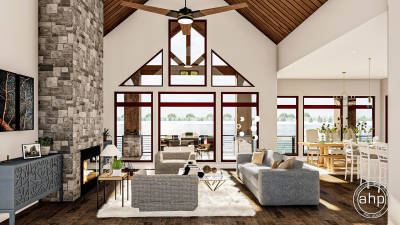 1 Story Cottage Style House Plan | Flat Water