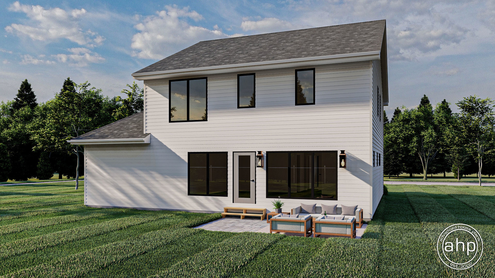 2 Story Modern Farmhouse Style Plan | Laramie