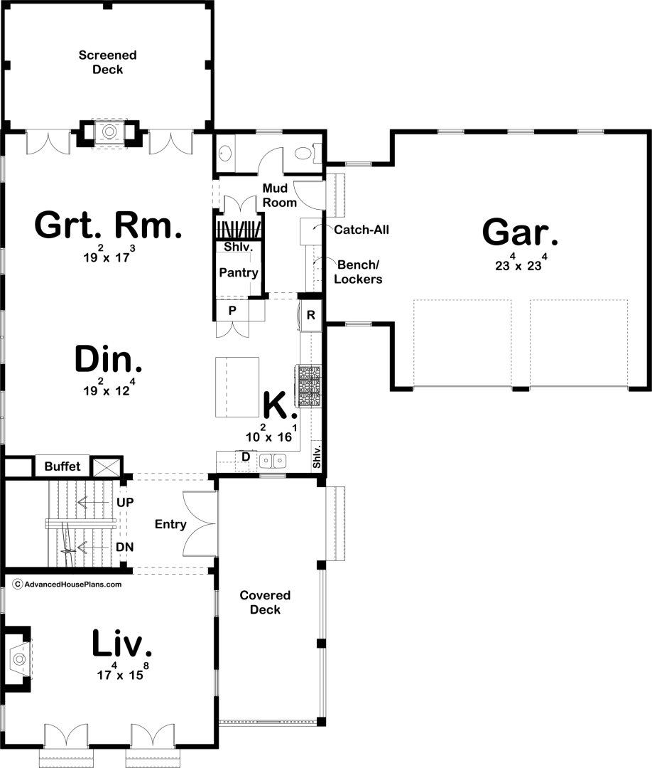 2 Story Modern Farmhouse Style House Plan | Ashville