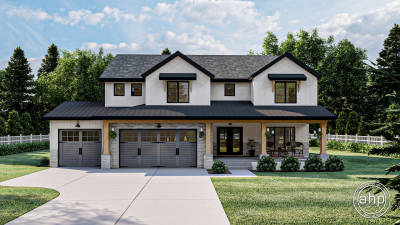 2 Story Modern Farmhouse House Plan | Poplar View