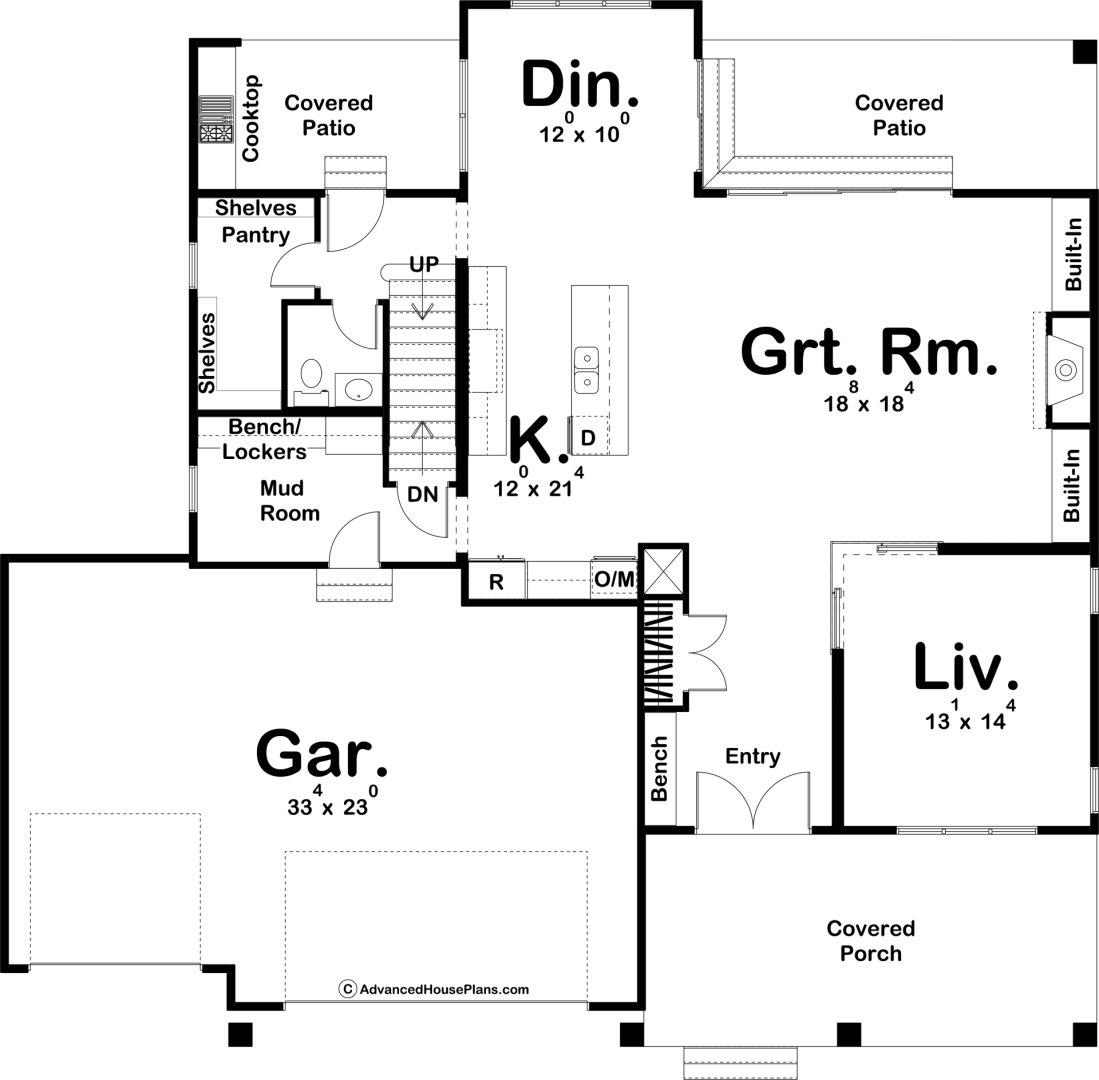 2 Story Modern Farmhouse House Plan | Poplar View