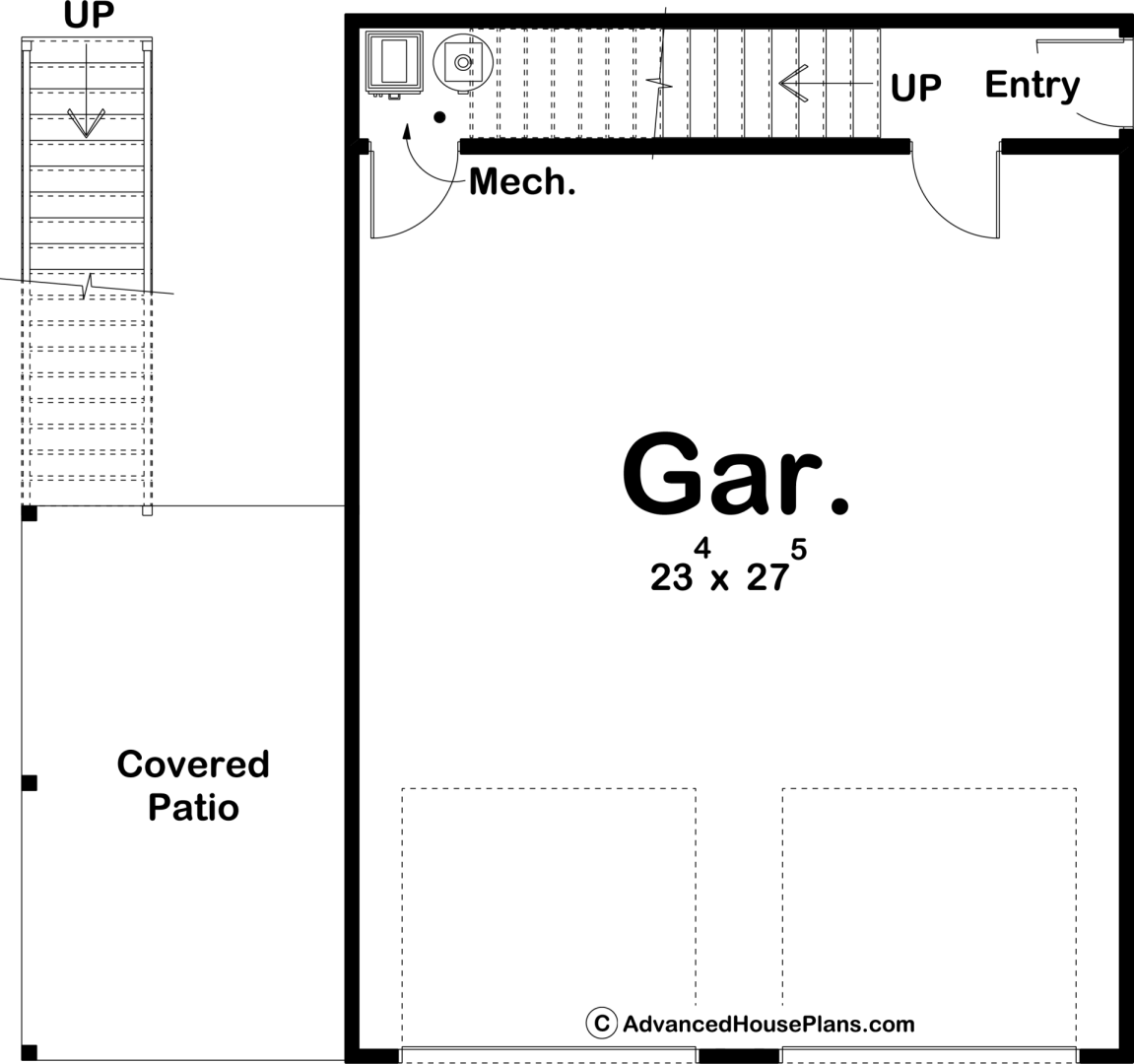 Traditional Style Carriage House Plan | Gideon