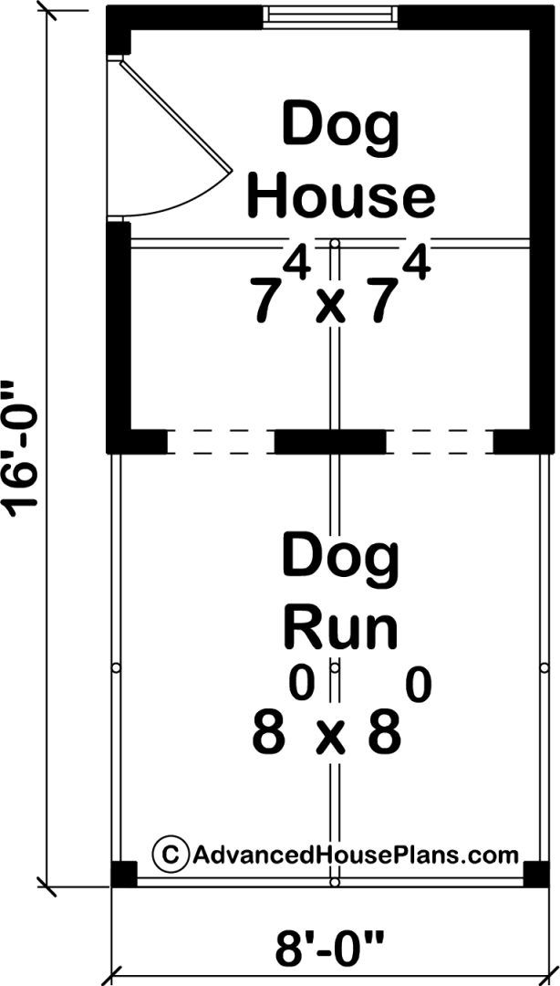 Traditional Dog House Plan | Creston