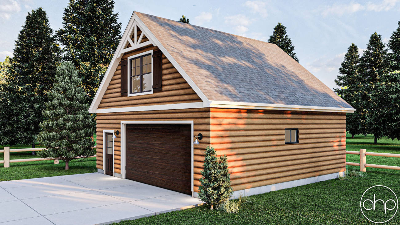 Rustic Style Garage Plan | Finn