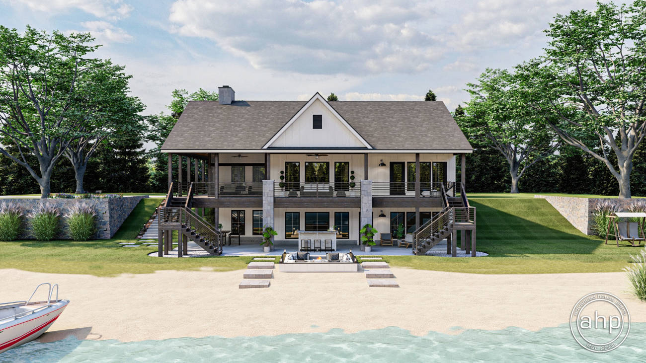 Modern Farmhouse Floor Plans Waterfront Lake House Plans | Lake House