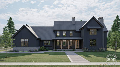 1.5 Story Modern Farmhouse Style House Plan | Hudson Bend