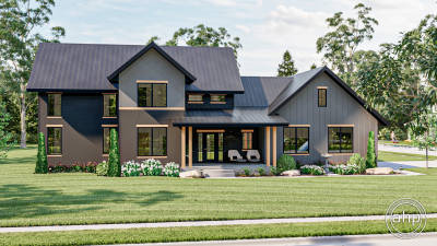 Modern Farmhouse 1.5 Story House Plan | Hay Springs