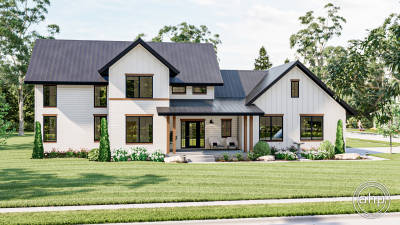 Modern Farmhouse 1.5 Story House Plan | Hay Springs