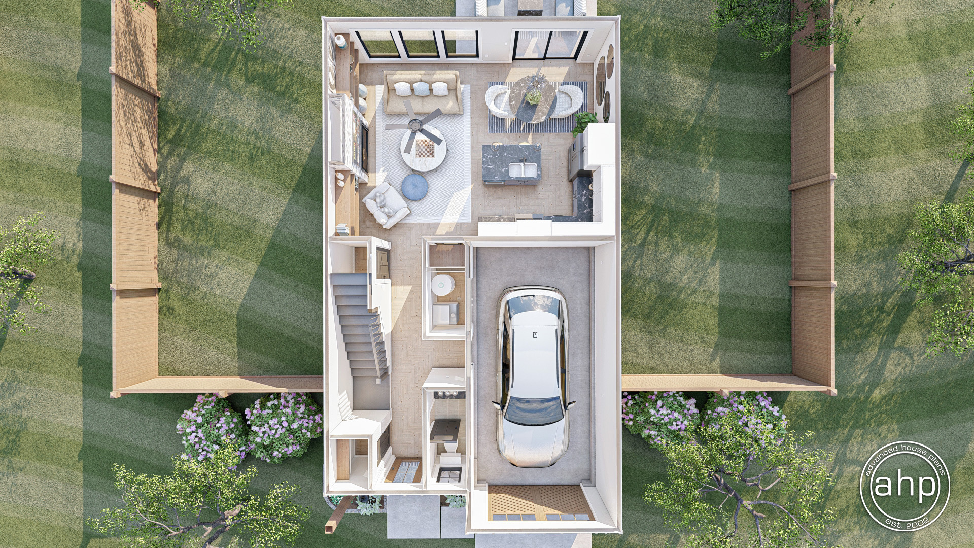 2 Story Modern Farmhouse Style House Plan | Tara Hills