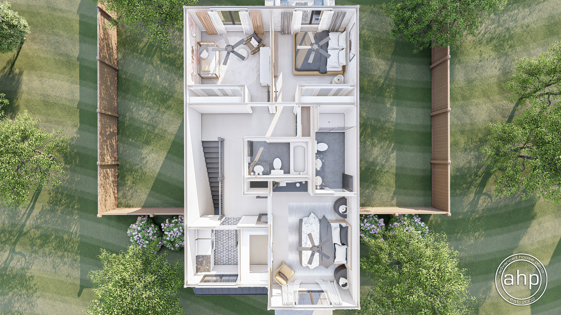 2 Story Modern Farmhouse Style House Plan | Tara Hills