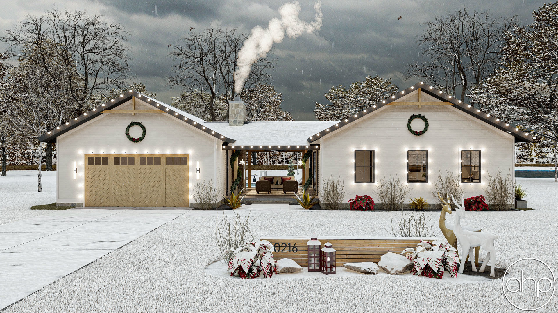 Cottage Style House Plan With Pool House | Hampton Cottage