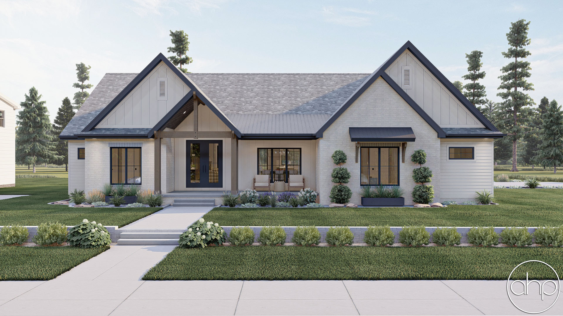 Modern Farmhouse Style House Plan | Fairview