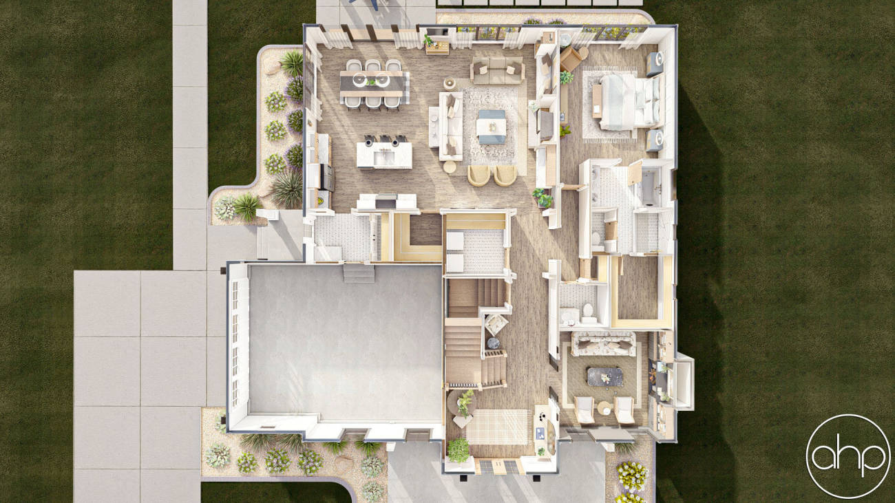 Traditional Style House Plan | Butterfield, image size:1300x731