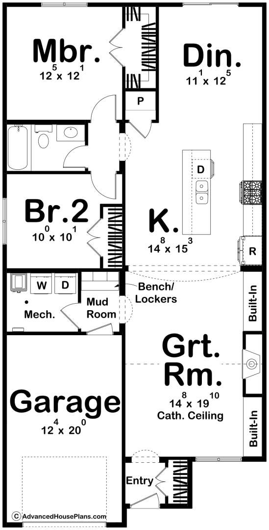 Modern Cottage Style House Plan | Seven Springs